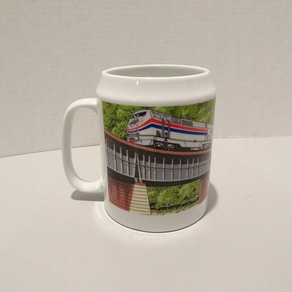 Unbranded Other - Amtrak Harpers Ferry Mug Stein Mountains Travel Souvenir Trains Trestle Bridge